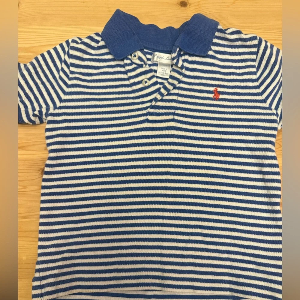 Baby boys 24 mos lot Ralph Lauren Polo shirt. SPRING! Flawed play condition - Picture 2 of 10